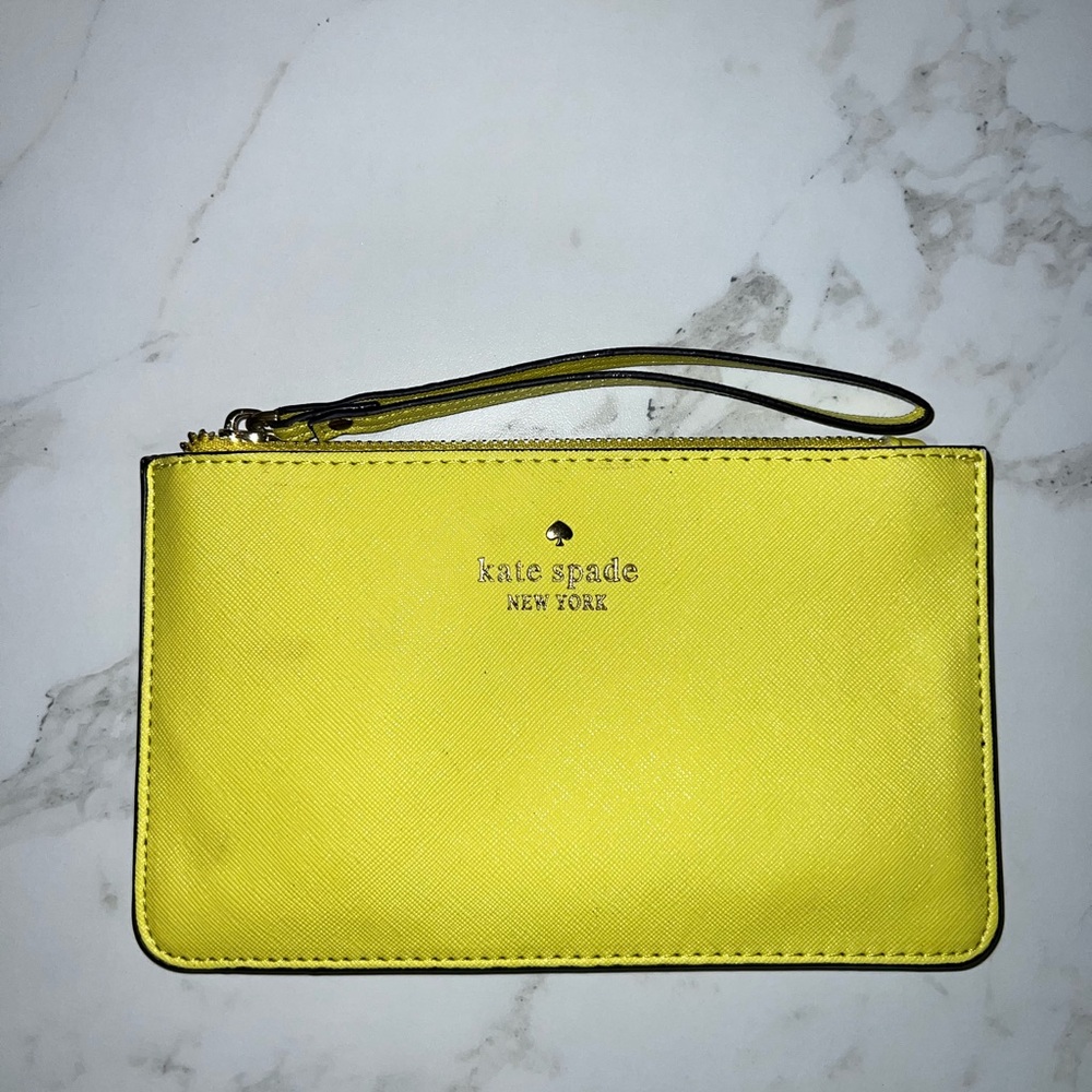 Kate Spade New York Yellow Wristlet